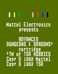 Advanced Dungeons & Dragons Title Screen